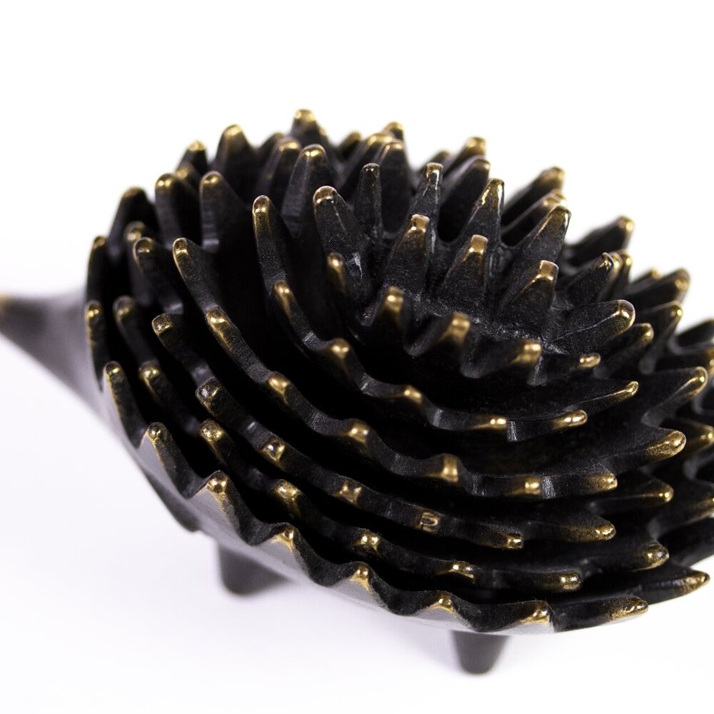 Vintage Walter Bosse Hedgehog Ashtray - Brass - Picture 9 of 12